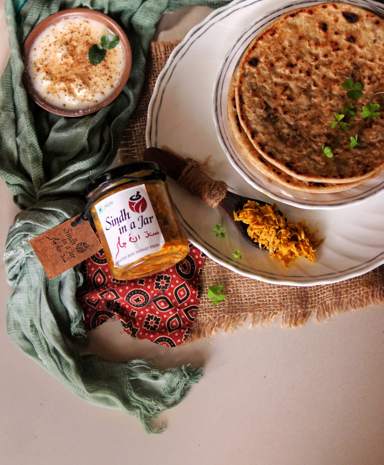 Grated Raw Mango Pickle - JAIN